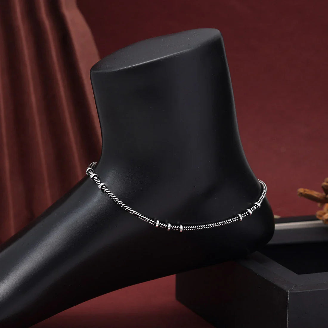 Arya Silver Plated Anklet
