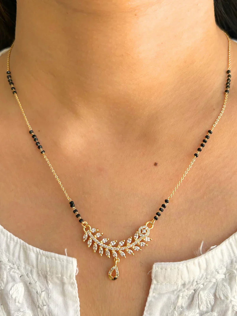 Leaf-inspired Mangalsutra