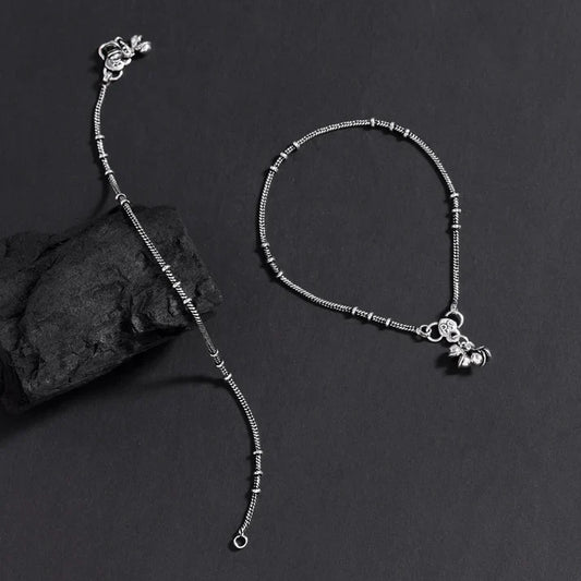 Arya Silver Plated Anklet
