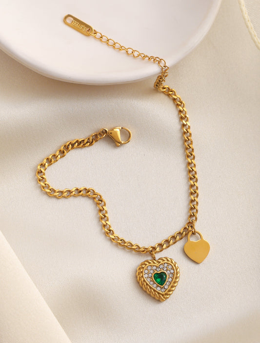 Twin Heart Bracelet